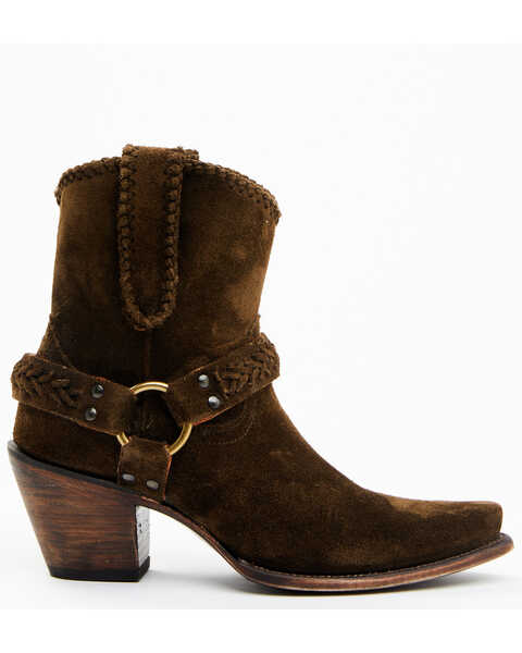 Image #2 - Cleo + Wolf Women's Willow Western Fashion Booties - Snip Toe , Olive, hi-res