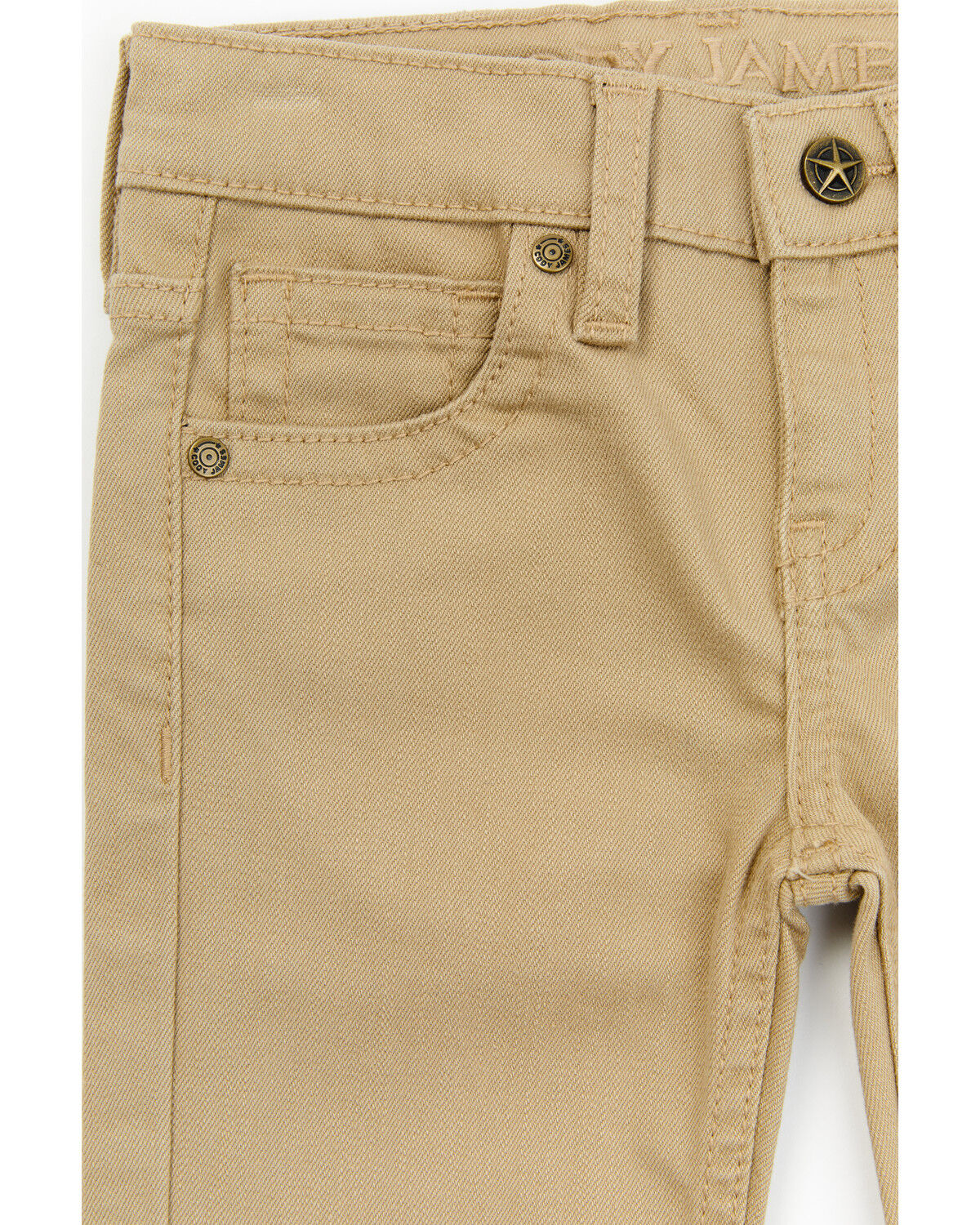 Image #2 - Cody James Toddler Boys' Dalton Slim Straight Jeans, Tan, hi-res