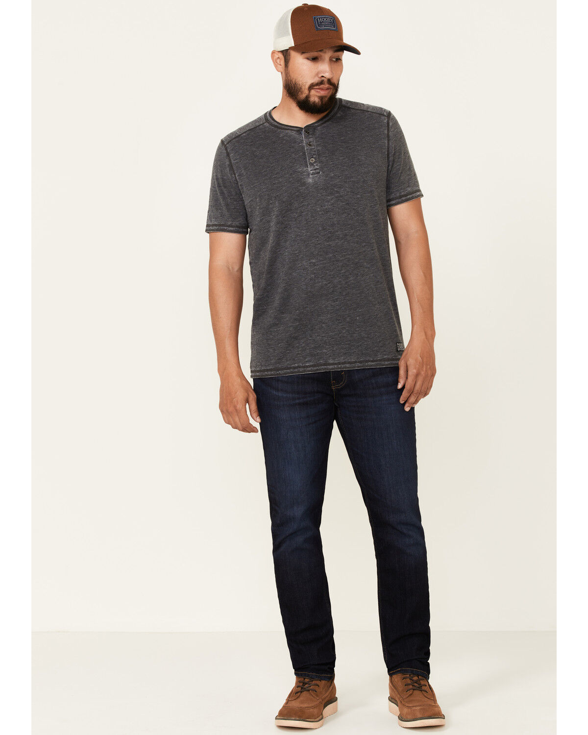 Image #2 - Flag & Anthem Men's Springdale Bo Henley Short Sleeve T-Shirt, Charcoal, hi-res