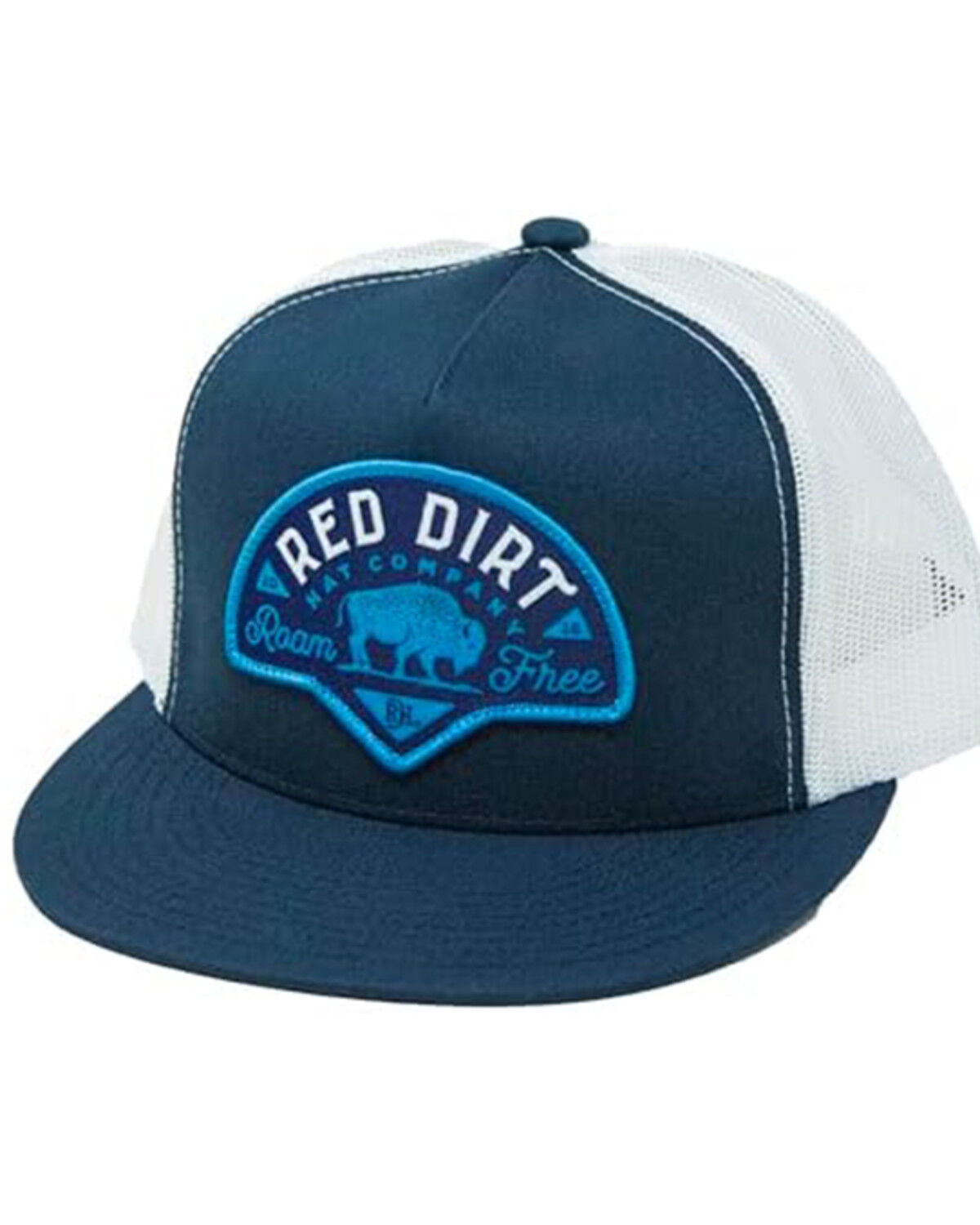 Image #1 - Red Dirt Hat Classic Logo Patch Ball Cap, Navy, hi-res