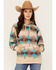Image #1 - Ariat Women's Boot Barn Exclusive Southwestern Print Logo Hoodie, Multi, hi-res