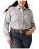 Image #1 - Ariat Women's Kirby Striped Print Long Sleeve Button-Down Stretch Western Shirt - Plus, Blue, hi-res
