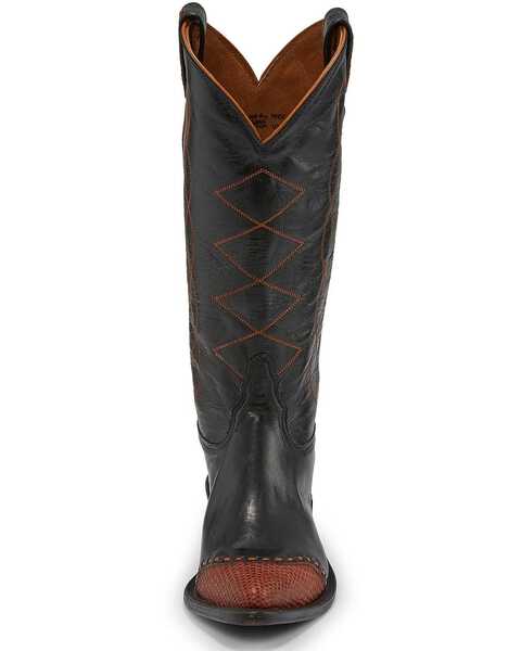 Image #4 - Tony Lama Women's Emilia Western Boots - Pointed Toe, Black, hi-res