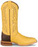 Image #2 - Justin Men's Deerskin Tall Western Boots - Square Toe, Yellow, hi-res