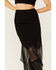 Image #2 - Wild Moss Women's Jacquard Lace Skirt , Black, hi-res