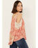 Wild Moss Women's Medallion Cold Shoulder Top, Rust Copper, hi-res