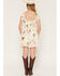 Image #4 - Rosabelle Honey Women's Boot Barn Exclusive Western Conversation Print Short Sleeve Mini Dress, White, hi-res