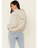 Image #4 - Hem & Thread Women's Grey Sherpa Hooded Sweatshirt , , hi-res