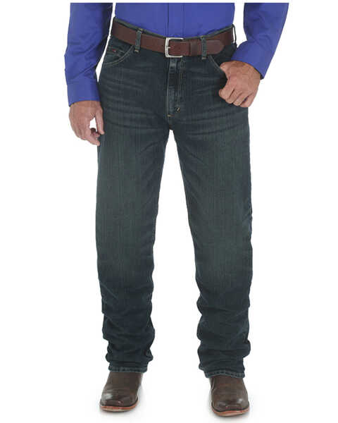 Wrangler 20X Men's Root Beer Advanced Comfort Competition Relaxed Bootcut Jeans , Indigo, hi-res