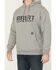 Image #3 - Ariat Men's Rebar Workman Drive Hooded Sweatshirt - Tall, Grey, hi-res