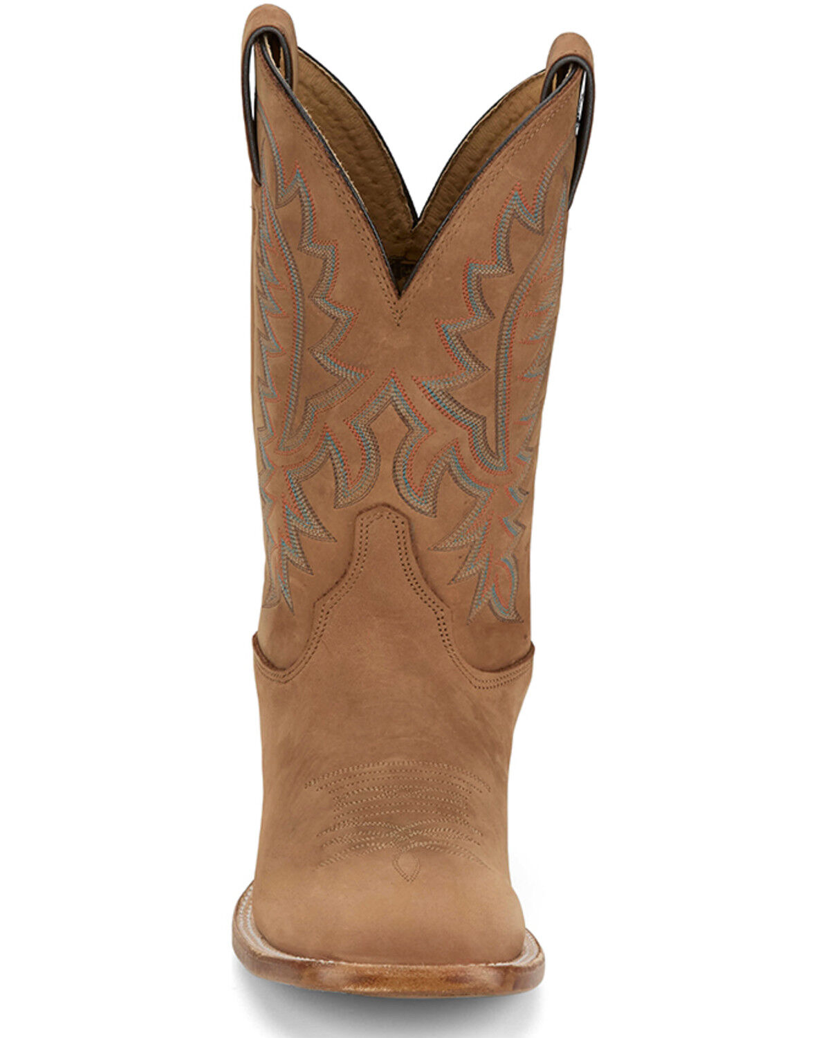Image #4 - Justin Men's Rancho Western Boots - Broad Square Toe, Tan, hi-res