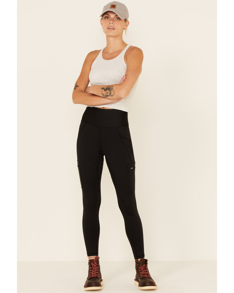 Wrangler Women's Black Cargo Leggings, Black, hi-res
