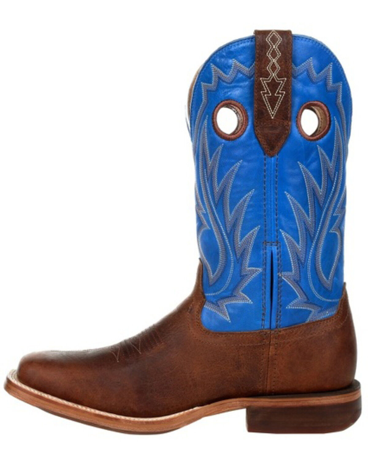 Blue and brown cowboy boots clearance