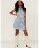 Image #2 - Revel Women's Paisley Tank Mini Dress, Blue, hi-res