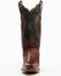 Image #4 - Dan Post Women's 12" Exotic Lizard Western Boots - Snip Toe , Black/tan, hi-res