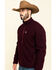 Ariat Men's Malbec Heather Bowdrie Bonded Full Zip Front Jacket , Wine, hi-res