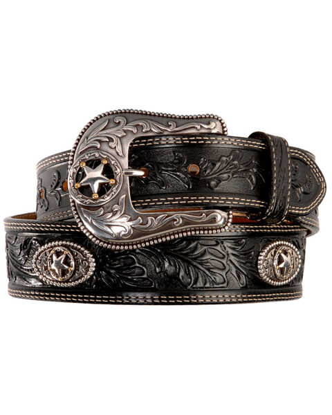 #1 Western Belt | Gun Belt Buckle | Western Leather Belts Black / 36 | Modern Cowboy Belts for Men | Obscure Belts