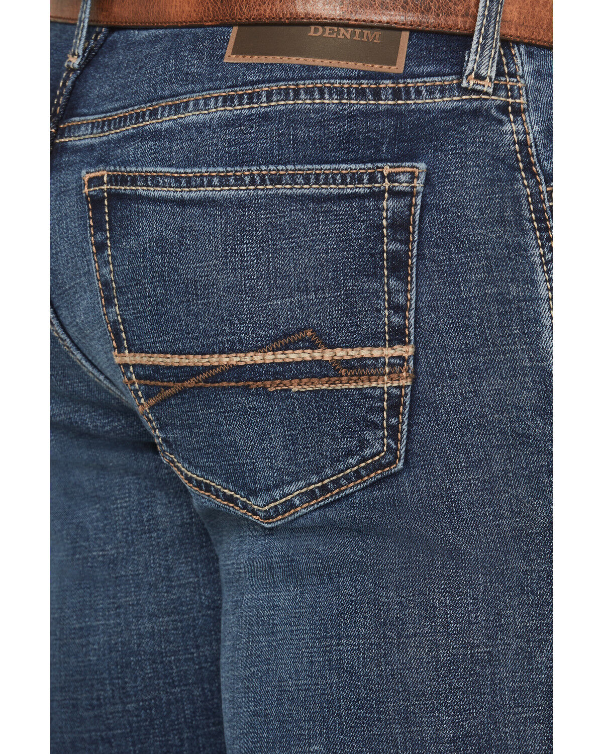 Image #4 - Ariat Men's M8 Kenny Medium Wash Modern Slim Tek Stretch Denim Jeans, Medium Wash, hi-res