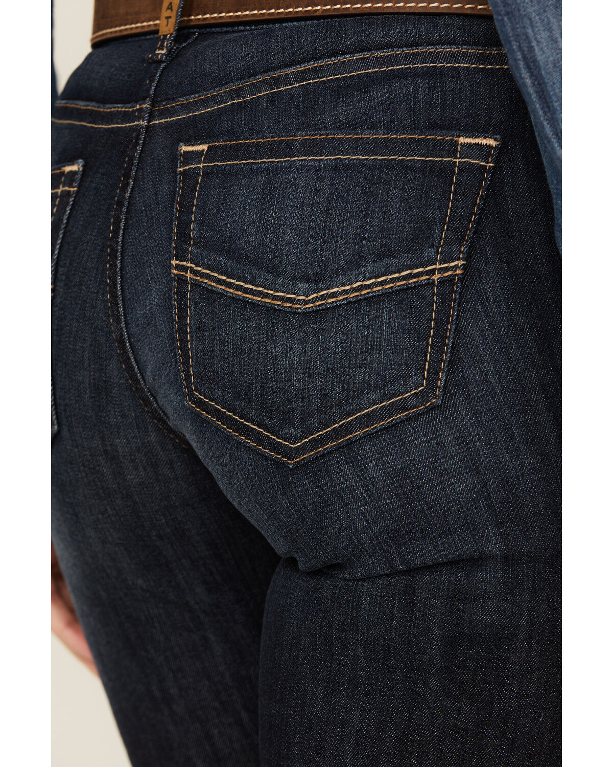 Image #4 - Ariat Women's Dark Wash Ophelia Prefect Rise Trouser Denim Jeans, Dark Wash, hi-res