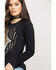 Image #3 - Ariat Women's Ace of Diamonds Shirt, Black, hi-res