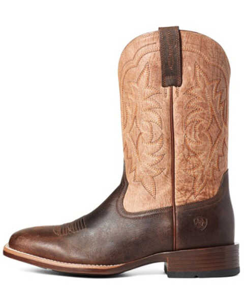 Image #2 - Ariat Men's Ryden Western Performance Boots - Broad Square Toe, Brown, hi-res