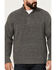 Image #3 - Brothers and Sons Men's Merino Donegal Button Pullover, Charcoal, hi-res