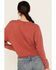 Rock & Roll Denim Women's Bandana Print Long Sleeve Top, Rust Copper, hi-res