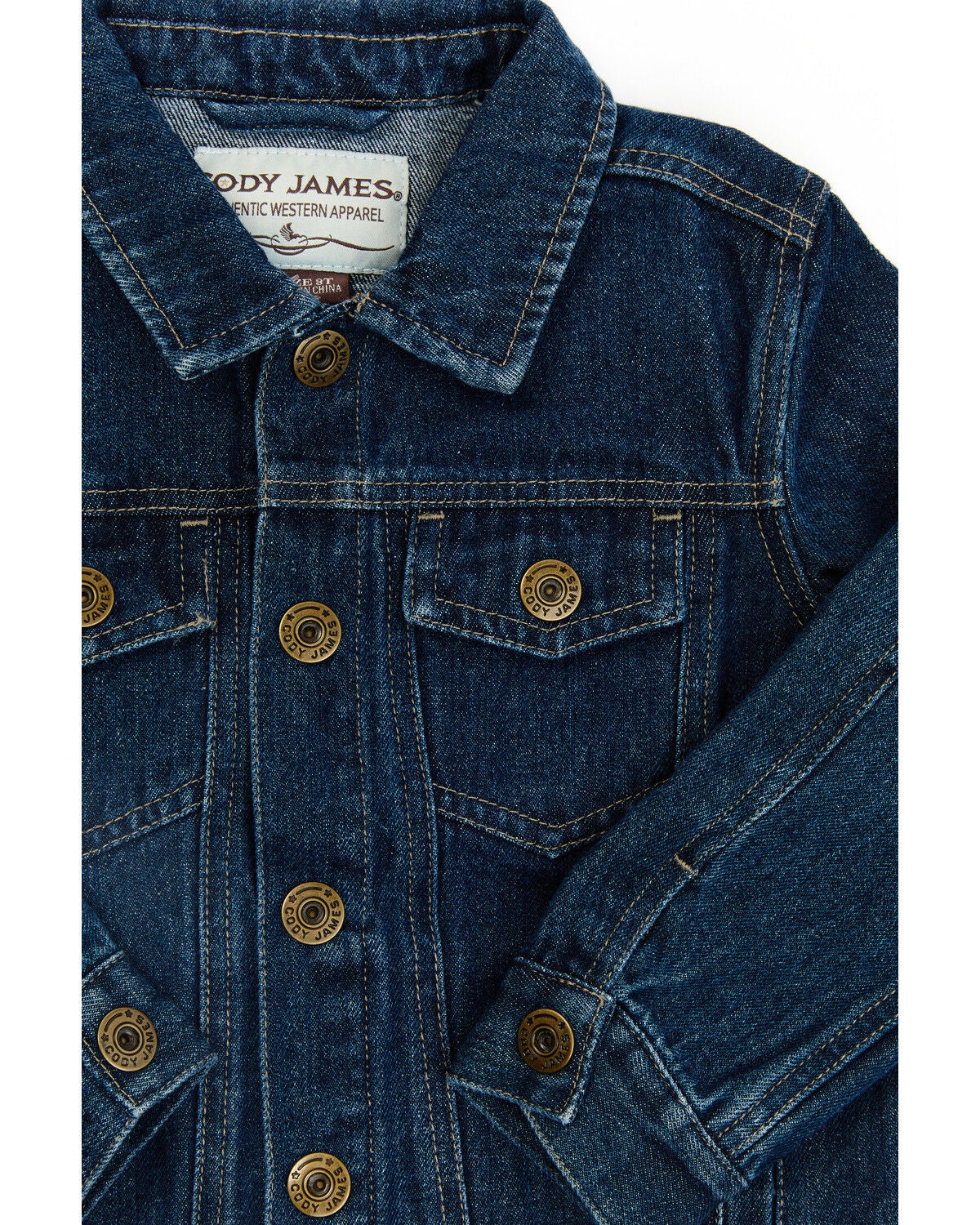 Image #2 - Cody James Toddler Boys' Dark Wash Signature Denim Jacket, , hi-res