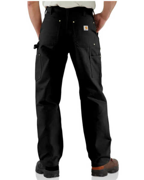 Image #2 - Carhartt Men's Loose Fit Firm Duck Double-Front Utility Work Pant , Black, hi-res