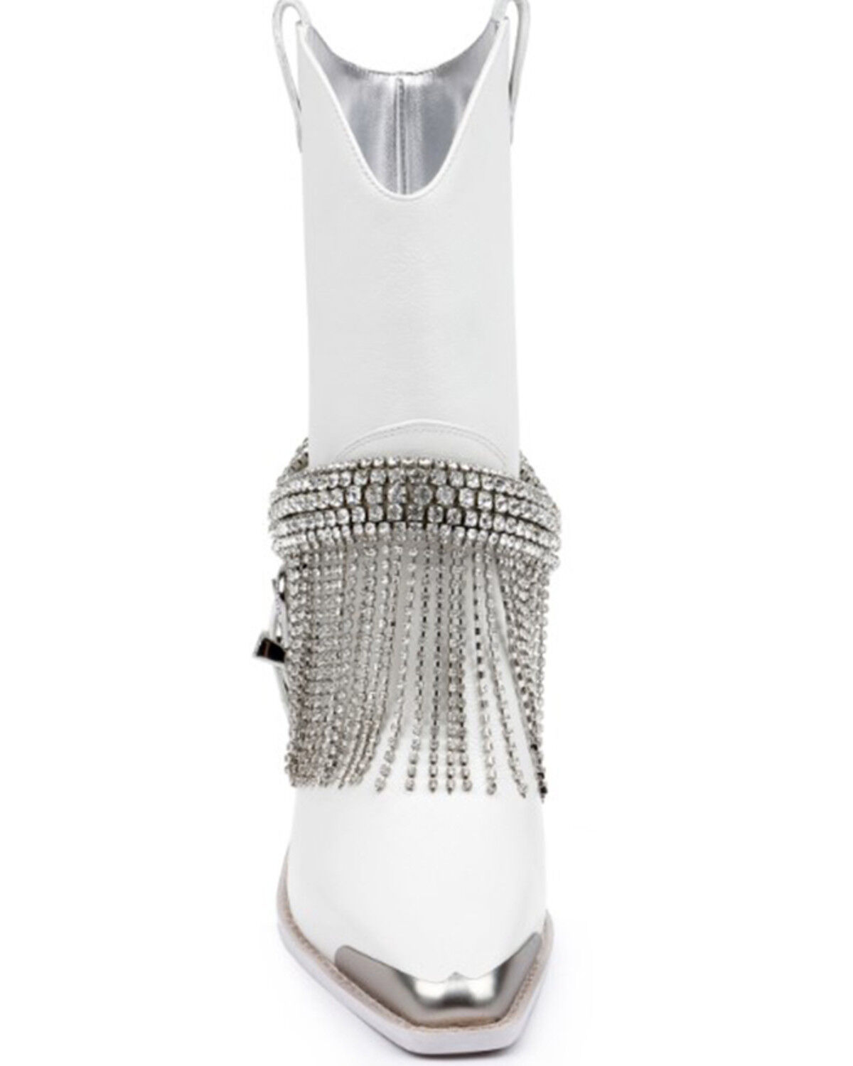 Image #3 - DanielXDiamond Women's High Noon Western Boots - Snip Toe, White, hi-res