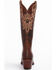 Image #5 - Shyanne Women's Mariel Floral Embroidered Studded Concho Western Boots - Snip Toe, Brown, hi-res