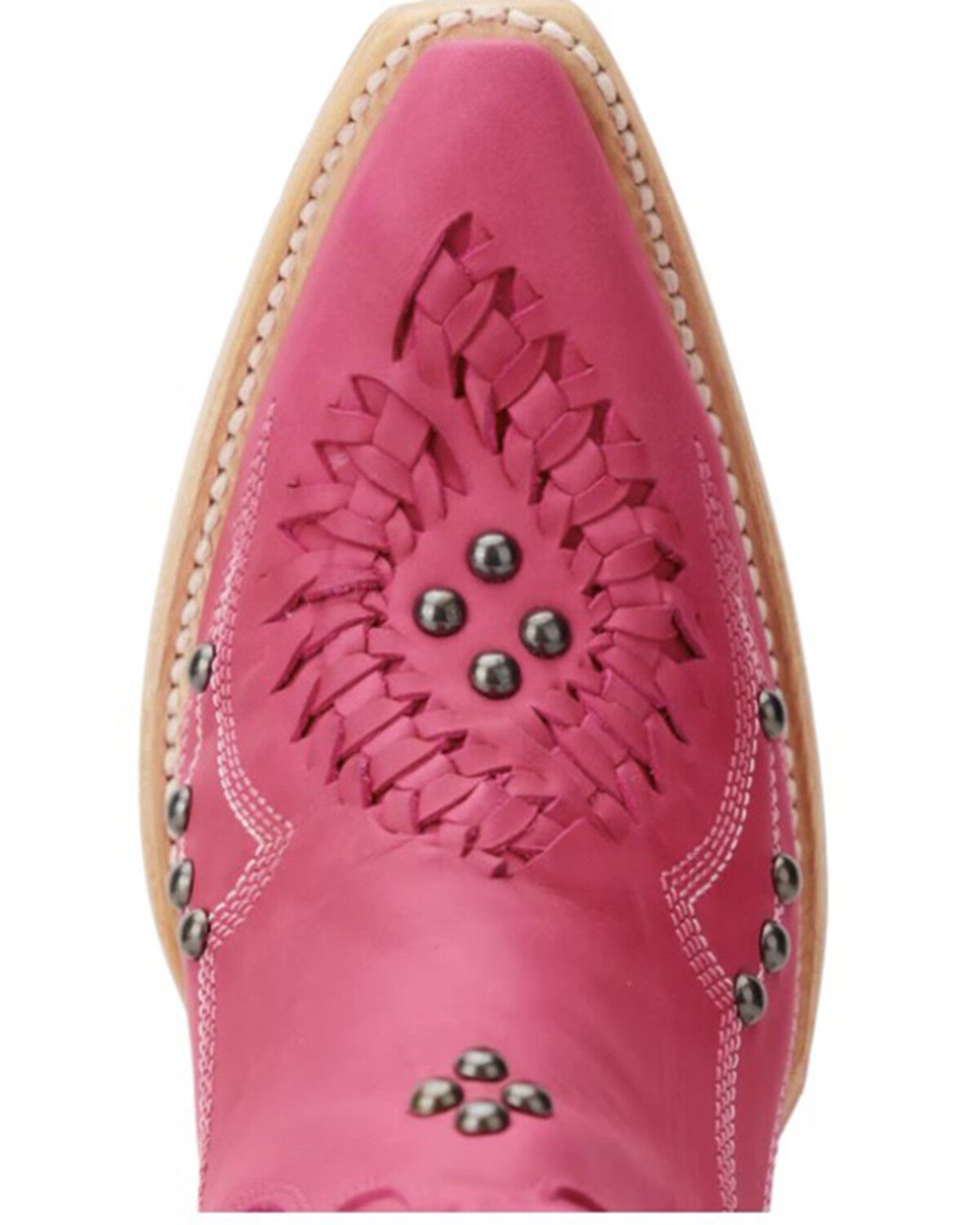 Image #6 - Lane Women's Cossette Western Booties - Snip Toe, Hot Pink, hi-res