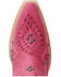 Image #6 - Lane Women's Cossette Western Booties - Snip Toe, Hot Pink, hi-res