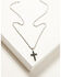 Image #2 - Cody James Men's Oxidized Cross Necklace, Silver, hi-res
