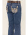 Image #4 - Miss Me Girls' Medium Wash Wing Pocket Bootcut Denim Jeans, Blue, hi-res