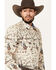 Image #2 - Roper Men's Vintage Scenic Print Long Sleeve Pearl Snap Western Shirt, Sand, hi-res