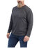 Image #1 - Ariat Men's Rebar Workman Born For This Long Sleeve Graphic T-Shirt, Charcoal, hi-res