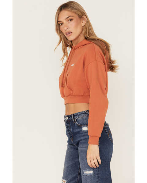 Image #2 - Levi's Women's Laundry Day Cropped Hoodie, Brown, hi-res