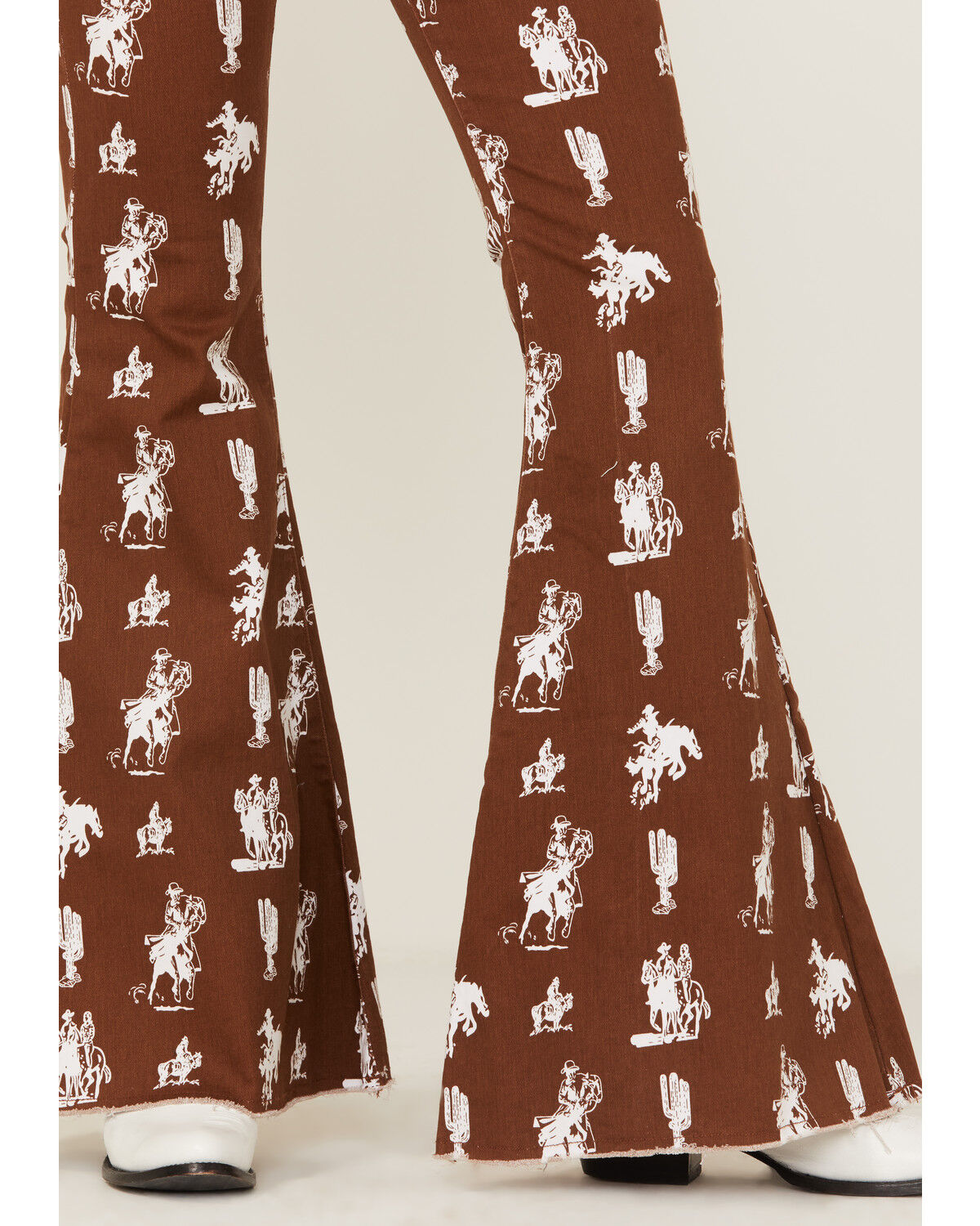 Image #2 - Ranch Dress'n Women's Buckaroo Print Super Flare Jeans, , hi-res