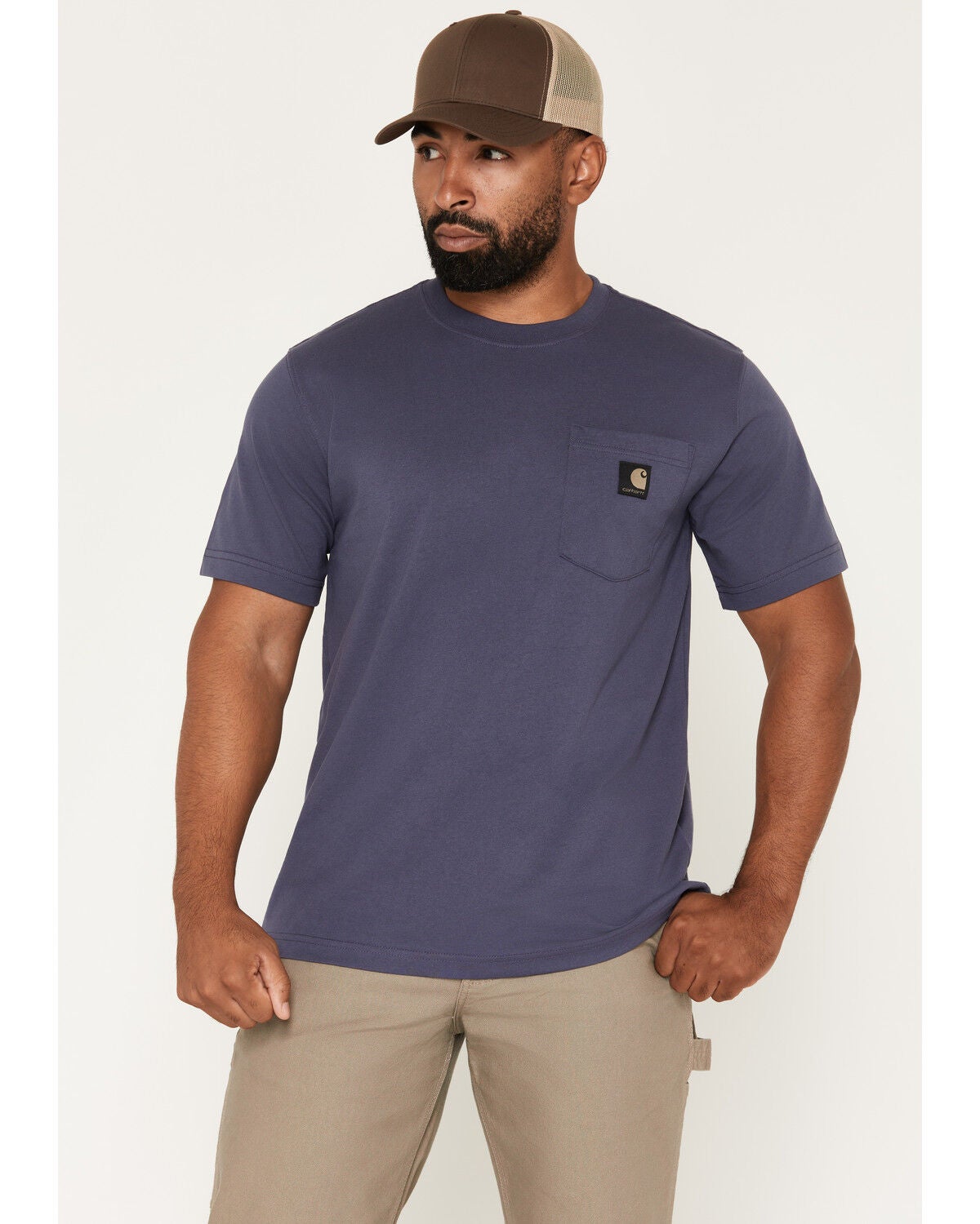 Image #2 - Carhartt Men's  Camo License Plate Short Sleeve Graphic Work T-Shirt, Navy, hi-res