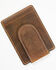 Image #2 - Cody James Men's Brown Leather Money Clip, Brown, hi-res