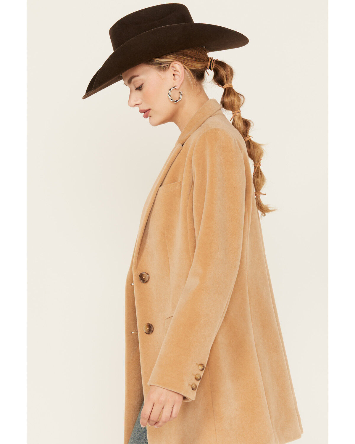 Image #2 - Tasha Polizzi Women's Solid Karmela Blazer, Camel, hi-res