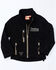Image #1 - Cowboy Hardware Boys' Black Ride Hard Zip-Up Softshell Jacket , , hi-res