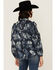 Image #4 - Revel Women's Floral Print 3/4 Sleeve Top, Blue, hi-res