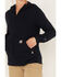 Image #3 - Carhartt Women's Force FR Relaxed Fit Zip Front Sweatshirt Work Hoodie, Navy, hi-res