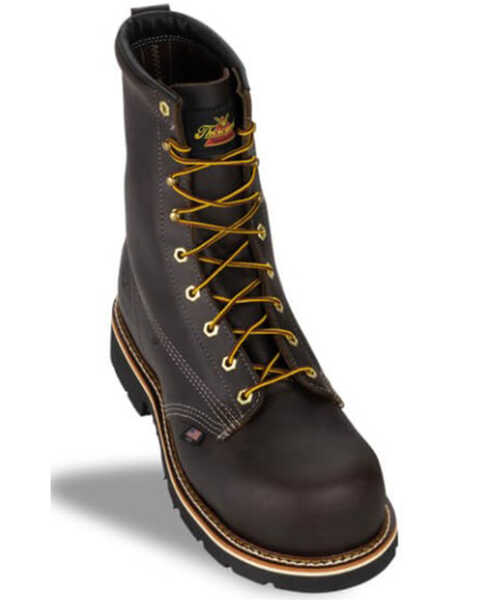 Thorogood Men's 8" Emperor Toe Work Boots - Composite Toe, Brown, hi-res
