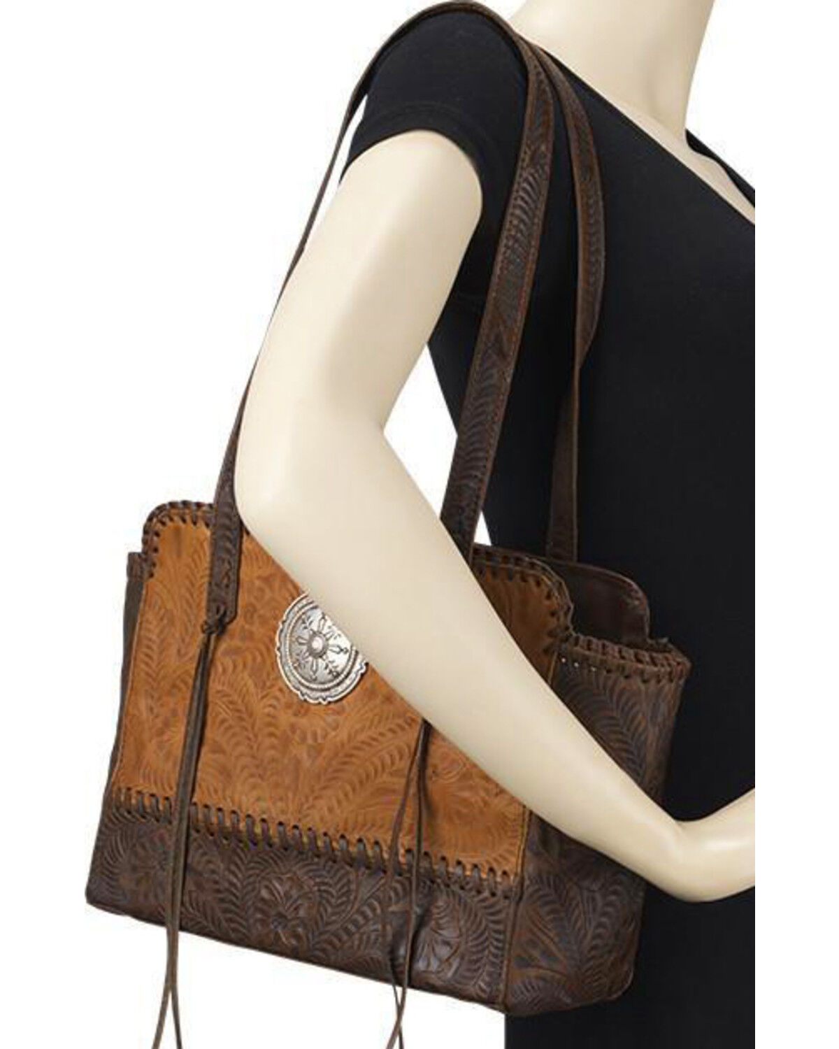 Image #4 - American West Women's Copper Annie's Concealed Carry Tote, Rust Copper, hi-res