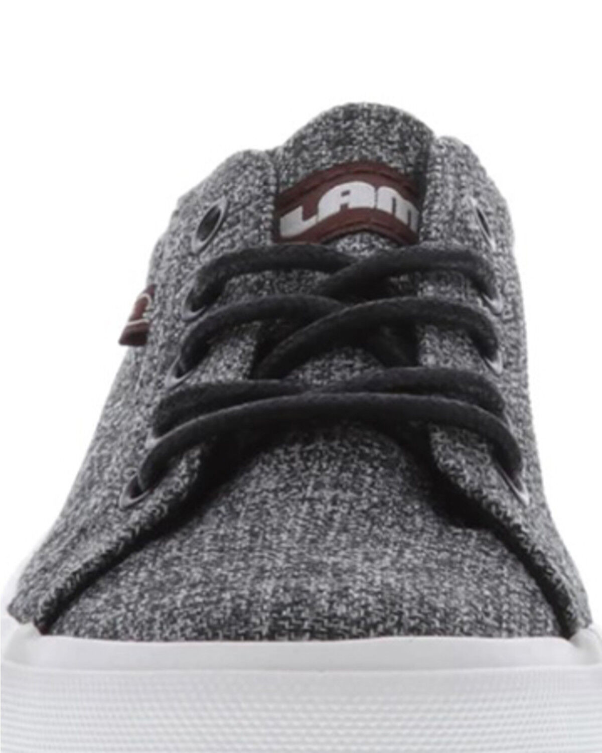 Image #2 - Lamo Footwear Girls' Chambray Sneakers, Black, hi-res