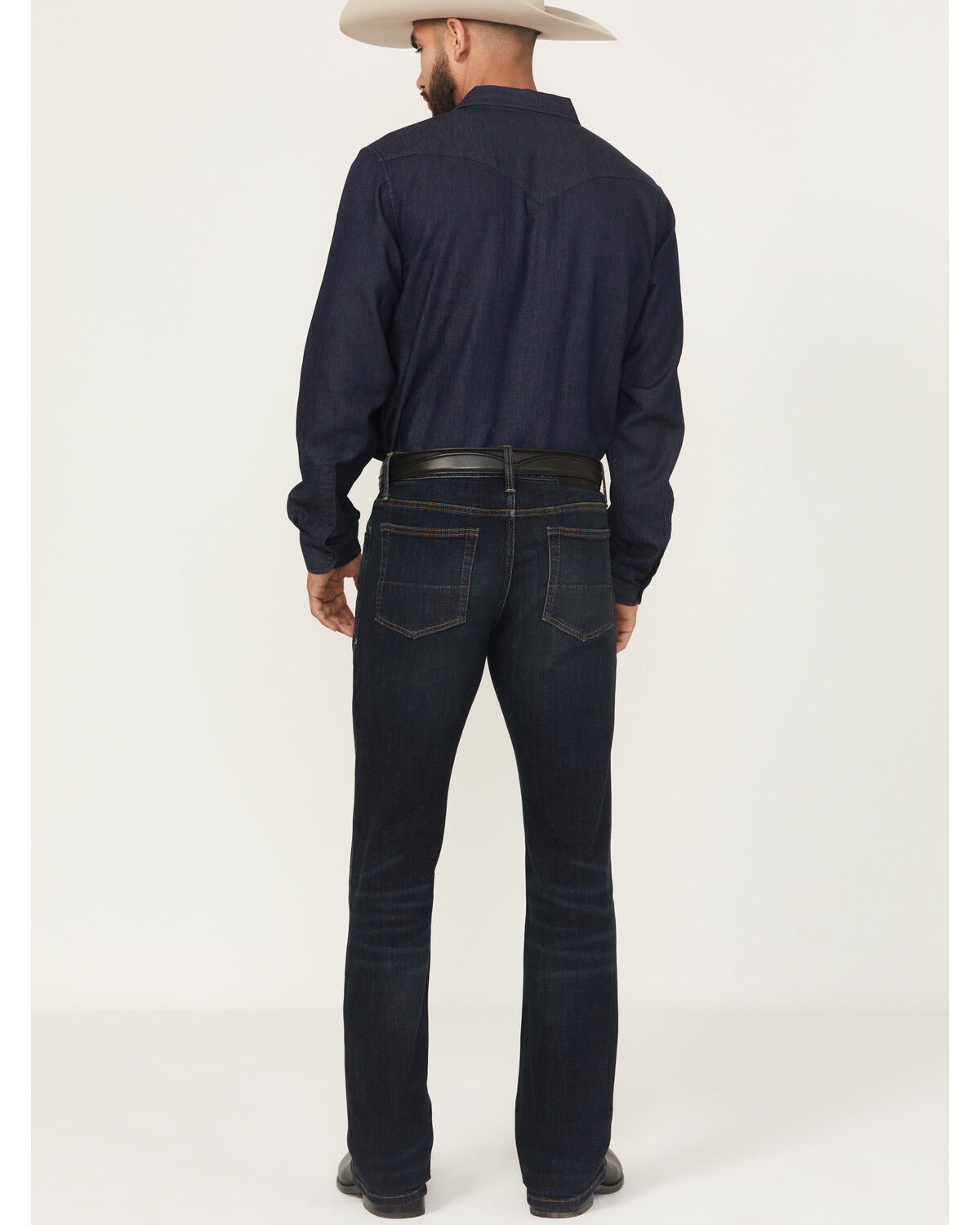 Image #3 - Cody James Black 1978® Men's Dexter Slim Bootcut Stretch Denim Jeans, Dark Wash, hi-res