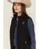 Ariat Women's Team Softshell Vest, Black, hi-res